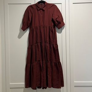 Zara Burgundy Maxi Dress